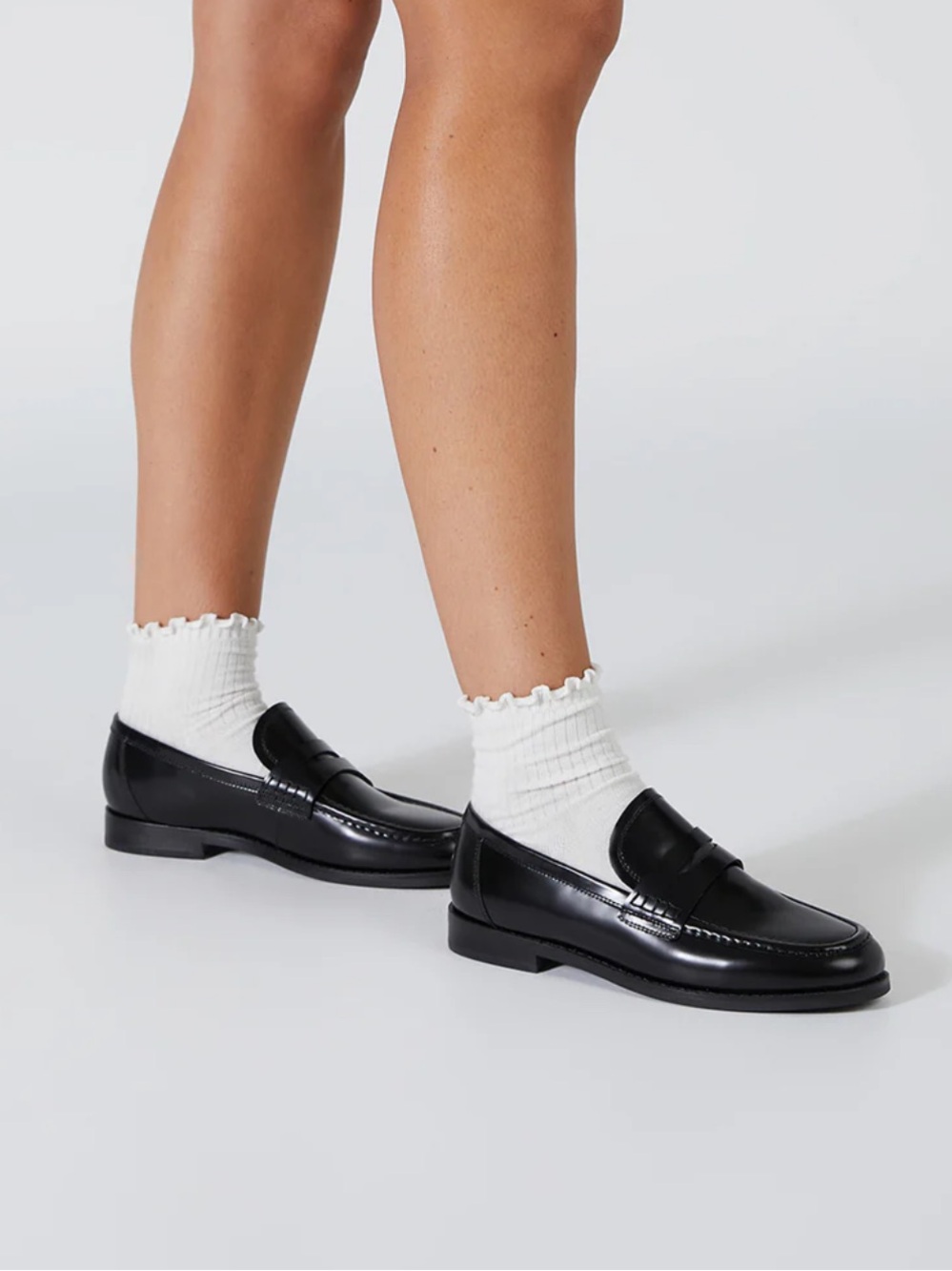 Tony Bianco Zac Black Hi Shine Loafers